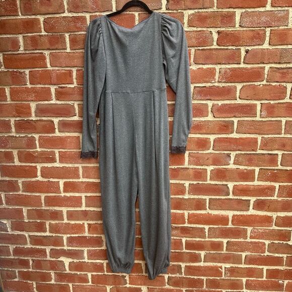 Free People Women's On Point Romper Gray jumpsuit XS NEW - Picture 4 of 6